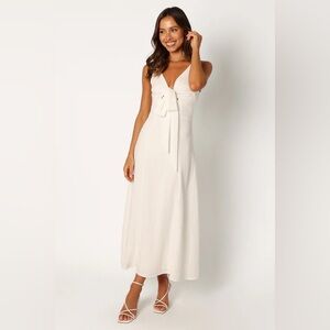 Petal & Pup - Archer White Midi Dress - Size XS